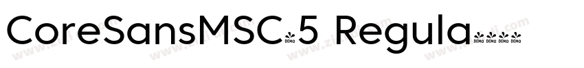 CoreSansMSC45 Regula字体转换